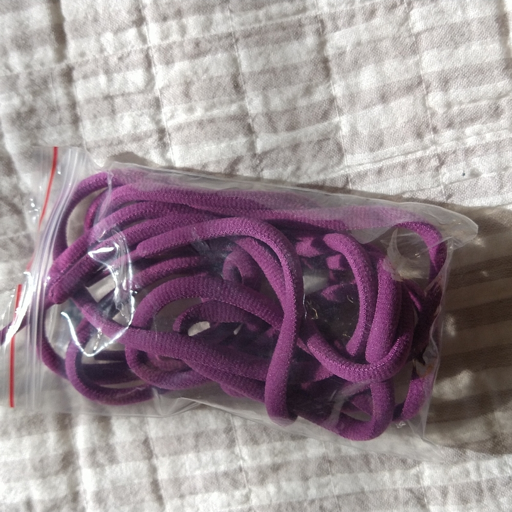 Purple shoelaces